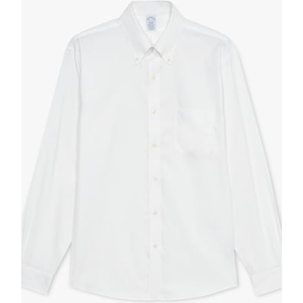 Brooks Brothers Classic Collar Shirt Linen Denim Größe: S | Business hemden Outlet | Herren | Blau