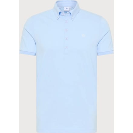 Blue Industry Button-down polo |