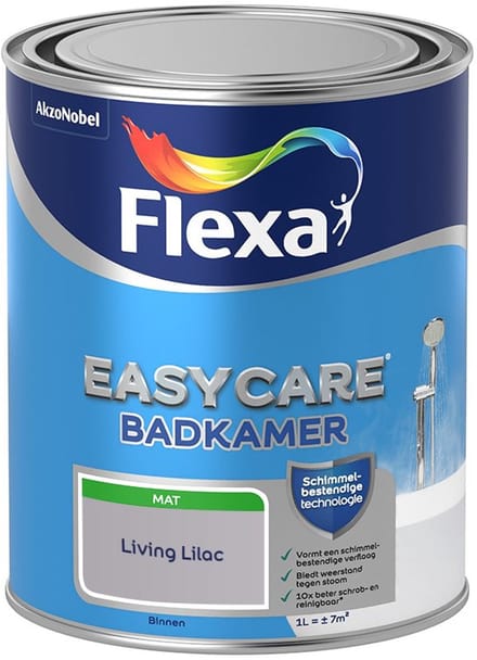 Flexa - Easycare Badkamer - Living Lilac - Mengverf - 1 L