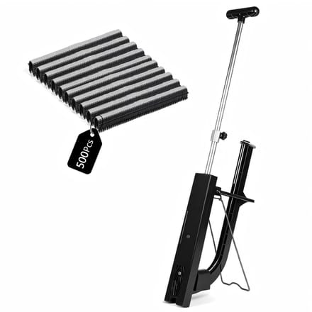 Dailygoods- Nietmachine Professioneel 90 cm - Vloerverwarming - 500 Nietjes 40 mm - Ergonomisch - Robuuste Constructie - Voor Verwarmingsbuizen Ø 14-20 mm - Tackerapparaat