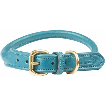 Opgerolde leren hondenhalsband Weatherbeeta
