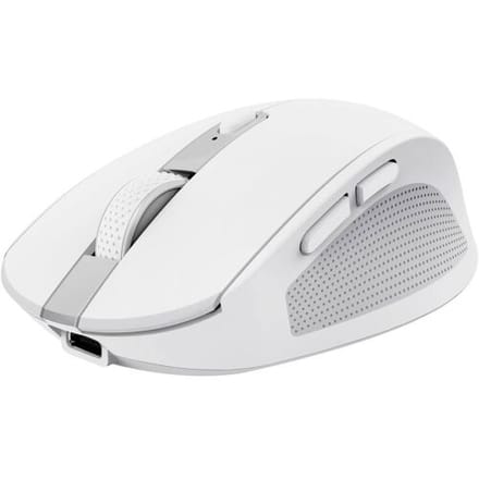 Trust Ozaa Compact - Draadloze Muis - Multi-device - Stille Knoppen - Oplaadbaar - Wit