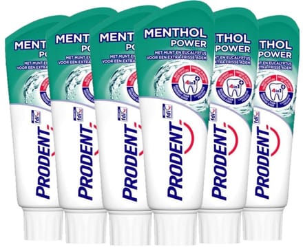 Prodent Tandpasta - Menthol Power - 6 x 75 ml - Voordeelverpakking