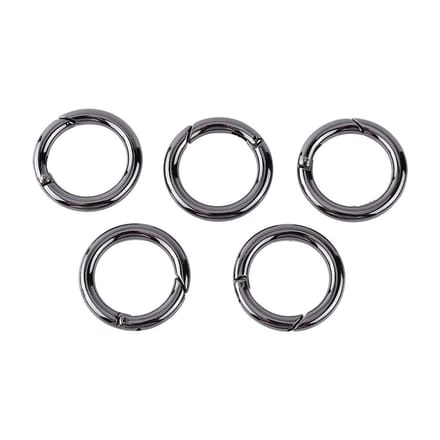 Odorkle Carabiner Set - 5 Stuks Zinklegering Ronde Sleutelhangers