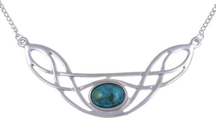 Keltische Boog hanger | sieraden met stenen