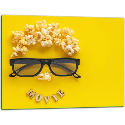 TMK ArtDeko - Snijplank - Pop Art Motief - 52x40 cm - Glas