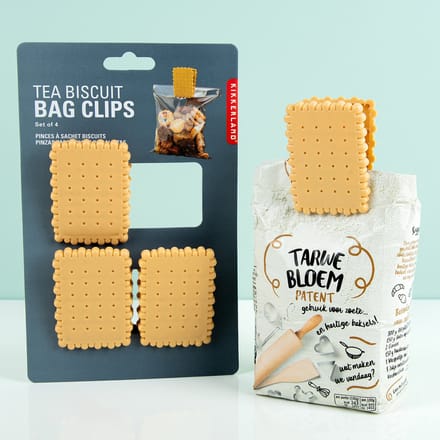 Biscuit Bag Clips (set Van 4) van Kikkerland