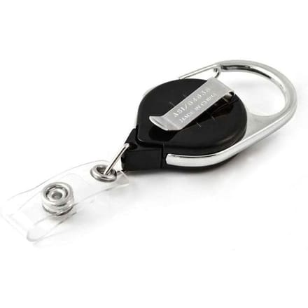 Key-Bak Retract-A-Badge Karabijnhaak Voor Pasjes en Naamkaartjes 5-Pack