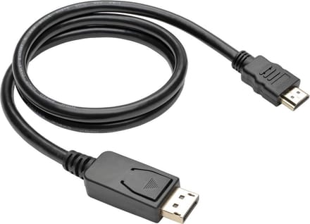 Tripp Lite P582-003-V2 video kabel adapter 0,91 m DisplayPort HDMI Zwart, Metallic