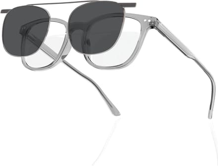 Niet-recept Bril - Dames Heren - Mode Accessoire - Magnetische Clip-on - Acetaat Frame - Transparant