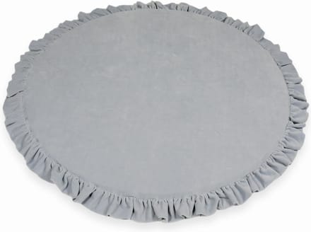 Speelmat - speelnest 100cm - velvet - lichtgrijs