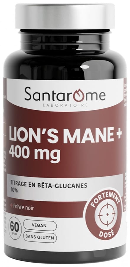 Santarome Lion's Mane 400 mg 60 Gélules