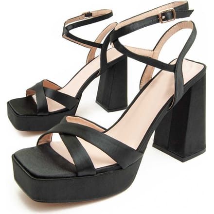 Montevida Heel Sandalen Festsand11 in Zwart