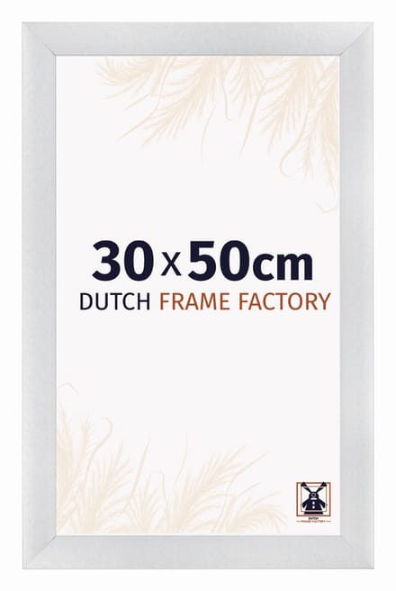 Fotolijst 30x50 cm - MDF - Zilver Mat - Praag