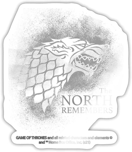Game Of Thrones The North Remembers Sticker maat S (10 x 10 cm)