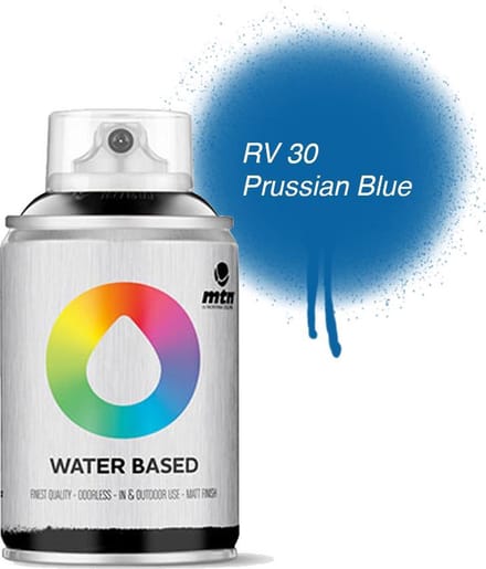 MTN Blauwe Waterbasis Spuitverf - 100ml graffiti spray-paint geschikt voor kinderen