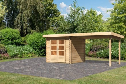 Tuinhuis Bastrup 2 met Overkapping 554 x 273 cm