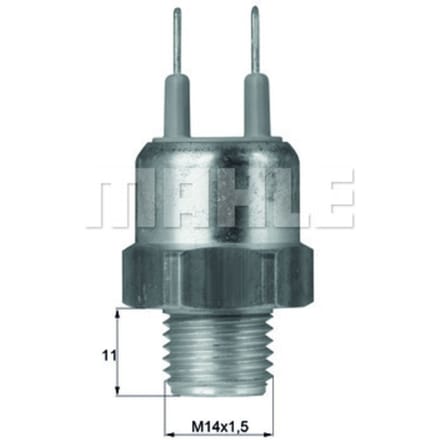 Temperatuurschakelaar, radiateurventilator MAHLE TSW 15D