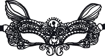 Miresa - Cat Face Masker - Maskerade - Voor Ogen - Gala / Bal - Zwart - Kant - MM014