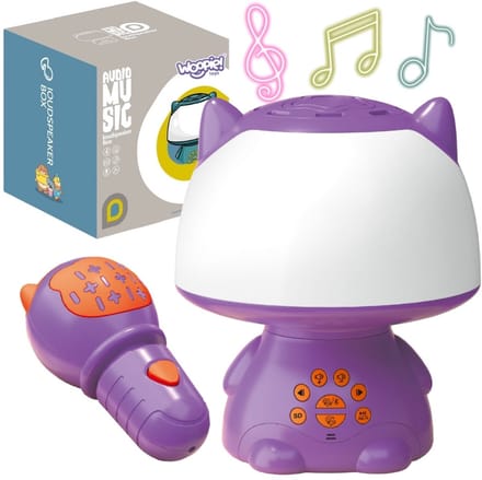 Woopie multifunctionele Rgb-lamp Bluetooth-luidspreker Karaoke stemmodulator SD-kaart Aux paars - UNI
