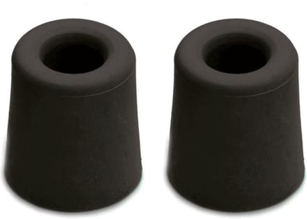 Stoot rubber Deurstopper - 5x - zwart - rubber - 5 x 4 cm - deurbuffer blokje