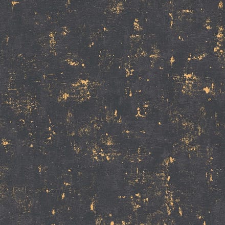 BETONLOOK BEHANG | Industrieel - zwart goud - A.S. Création Trendwall