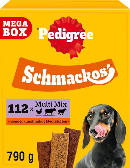 Pedigree Hondensnacks - Schmackos Megabox - 110 stuks 790 g