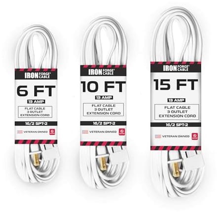 Verlengkabel Set - 3 Stuks - 1,8 m, 3 m en 4,6 m - Duurzaam en Veilig