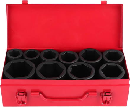 10-Delige Metrische 3/4 Inch Slagdopsleutelset Zeskant Doppenset