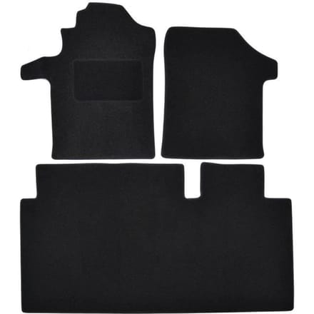 Vloerkleed - Mercedes - Vito - Zwart velours - 4 stuks - Exacte pasvorm
