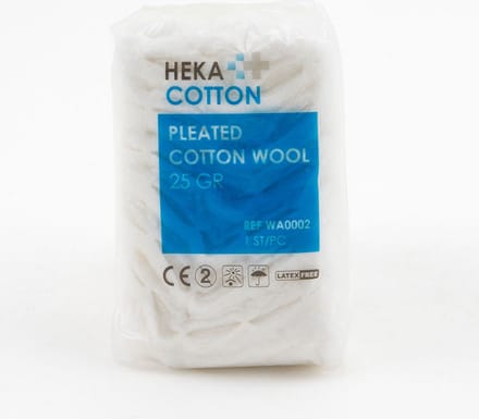 Heka zigzag watten 25 gram 100% Katoen - Extra zacht
