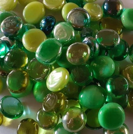 Mini Glas Nuggets Mozaiek Steentjes 250 gram Groen mix