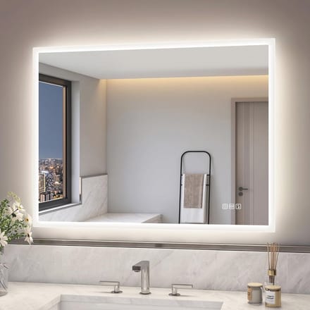 LED Badkamerspiegel met Bluetooth Speaker, Touch Sensor & Anti-Fog Functie – 600 x 800 mm