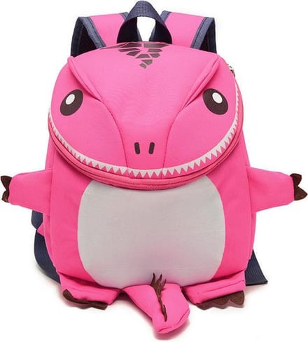 3D Dinosaurus rugzak voor peuters en kleuters- Roze