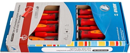 UNIOR - SET SCHROEVENDRAAIERS VDE TBI - DOP 5.5 - 6 - 7 - 8 - 10 - 13 / 6 PCS