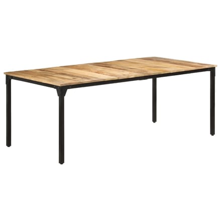 vidaXL - Eettafel - 200x100x76 - cm - ruw - mangohout