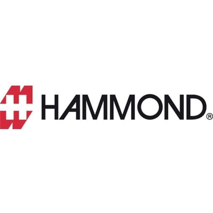 Hammond Electronics End plate Aluminium Zwart (l x b x h) 16 x 107 x 35 mm 2 stuk(s)
