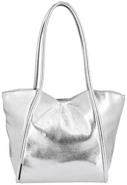 Fred De La Bretoniere Nalani Large Shopper - Dames - Leer - Zilver