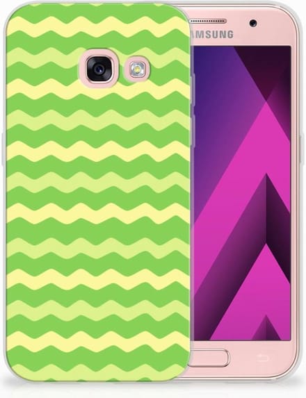 Samsung Galaxy A3 2017 TPU bumper Waves Green