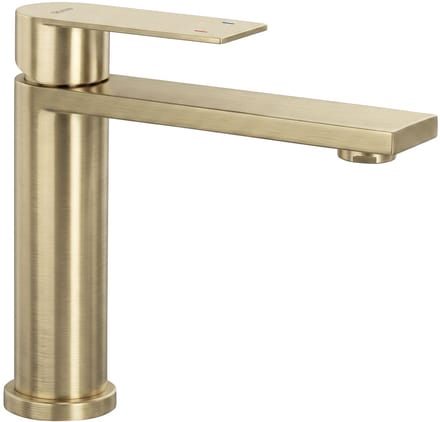 Rea - Hunter - Wastafelkraan - Geborsteld Goud Low - 12,5X20X17,5Cm