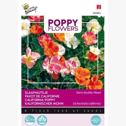 Poppies Of The World Slaapmutsjes Bloemzaad - Dubbelbloemig - Gemengd