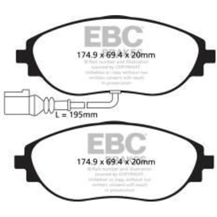 Remblokkenset, schijfrem EBC BRAKES DP42127R