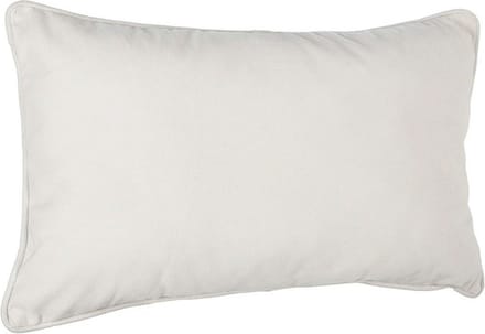 Atmosphera Bank/sierkussens huiskamer Sophia - 30 x 50 cm - Ivoor Wit - polyester - met rits