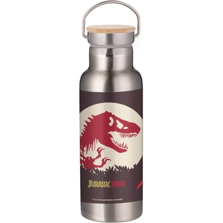 Jurassic Park T-Rex Portable Insulated Water Bottle - Steel