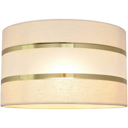 HELAM Lampenkap Helen E27 Ø25/hoogte 15 cm ecru-goud