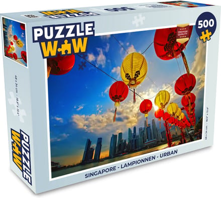 Puzzel Singapore - Lampionnen - Urban - Legpuzzel - Puzzel 500 stukjes
