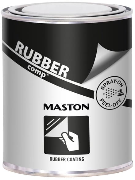 Maston Rubbercomp Liquid - Zijdeglans - Wit - vloeibare rubber coating - 1 Liter