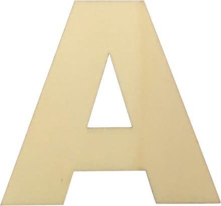 Houten Plakletter A | 8 cm