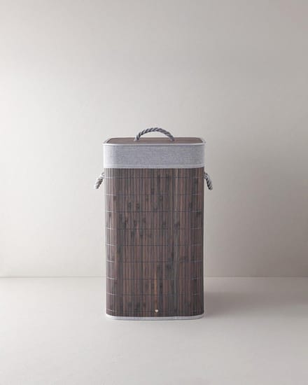 English Home Selena wasmand - 70 l - 40x30x60 cm -Antraciet