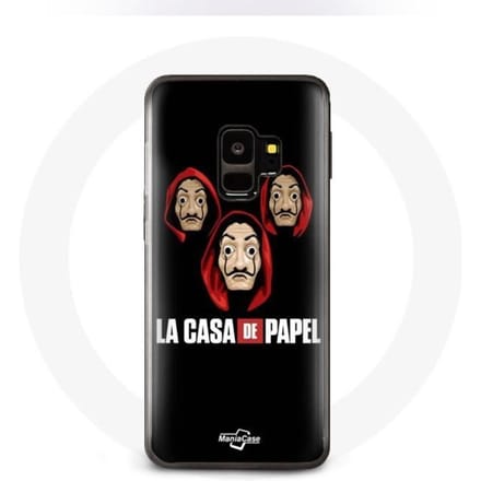 Case voor Samsung S9 plus La casa de papel-masker en logo